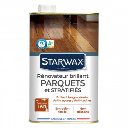 Pack de 2 - Starwax - Renovateur Brillant Protecteur Parquets Stratifies - Brillant 1L