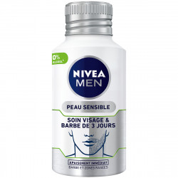Pack de 2 - Soin visage et barbe homme NIVEA MEN Hydrate Apaise Adoucit Peau Sensible 125ml