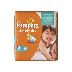 Pampers Couches Simply Dry...