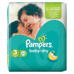 Pampers Couches Baby Dry...