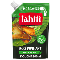 Gel Douche Tahiti Doypack Bois Vivifiant 500ml