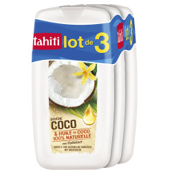 Lot de 3 gels douche Tahiti coco & huile de coco