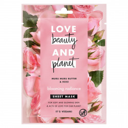 Pack de 3 - Love Beauty And Planet Masque tissu Eclat Radieux au Beurre de Muru Muru & Rose x1