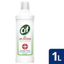 Pack de 3 - Cif Gel Anti-Bactérien Multi-Usages Sans Javel 1l