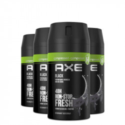 Pack de 3 - Axe Déodorant Homme Spray Black Compressé 100ml