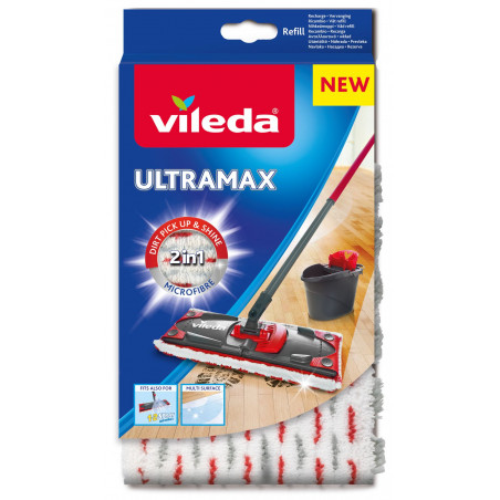 Vileda - Pack de 3 - Recharge Vileda compatible avec Ultramax, Ultramat Turbo de Vileda et 1.2.Spray