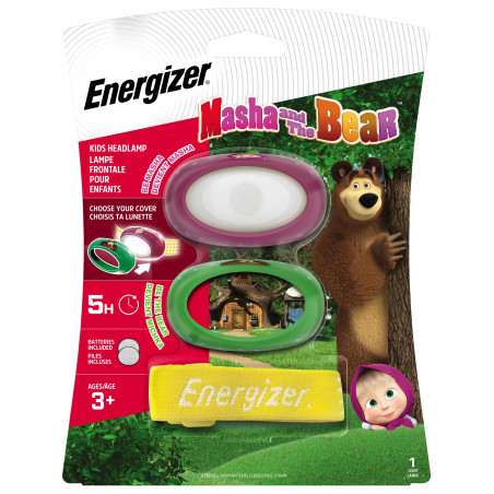 Energizer - Lampe torche frontale pour enfants Masha & Mishka